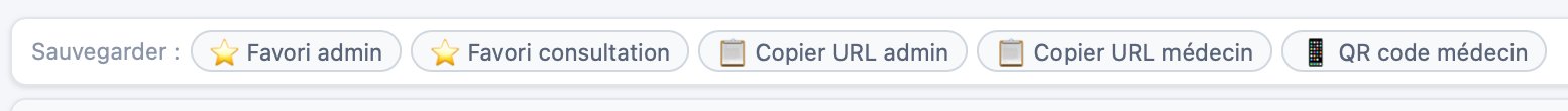URL admin et URL médecin